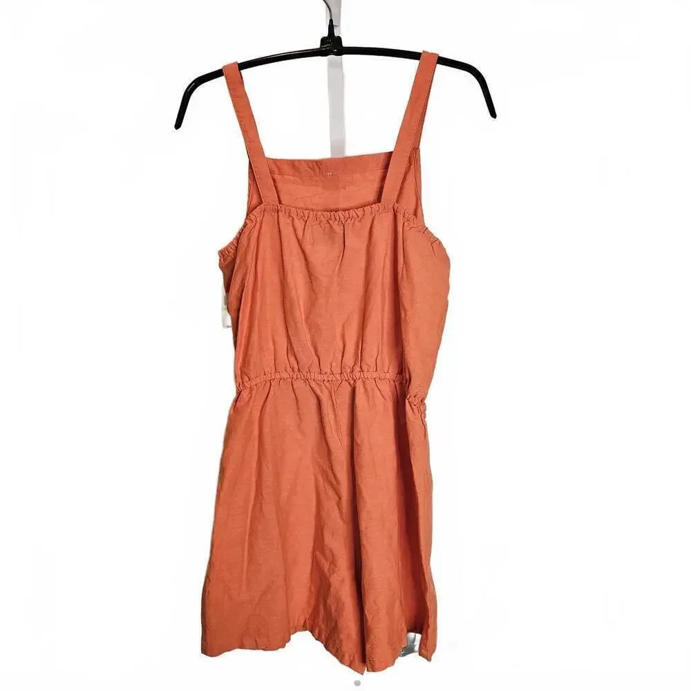 Old Navy Girl's Coral Button-Up Romper